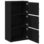 Libreria Rovere Nero 40x24x77 cm in Legno Multistrato