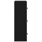 Libreria Rovere Nero 40x24x77 cm in Legno Multistrato