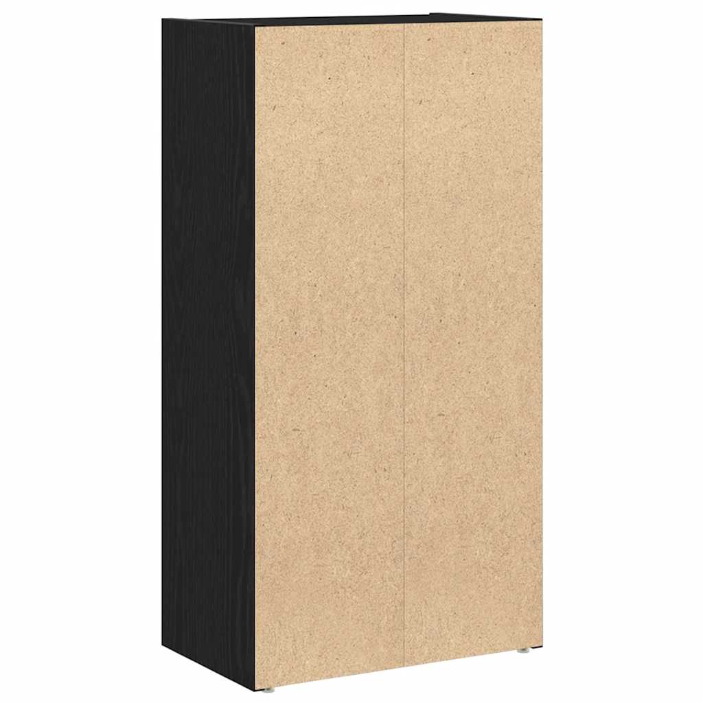 Libreria Rovere Nero 40x24x77 cm in Legno Multistrato