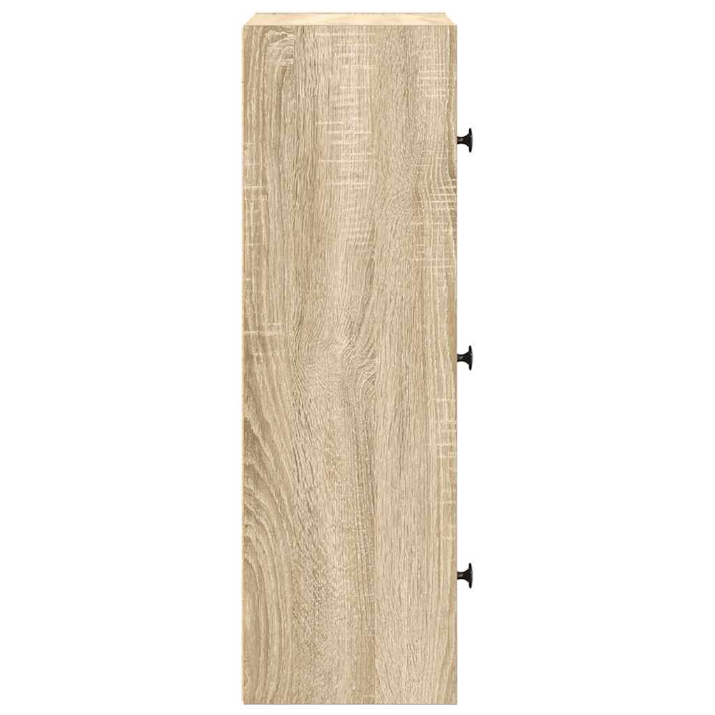 Libreria Rovere Sonoma 40x24x77 cm in Legno Multistrato
