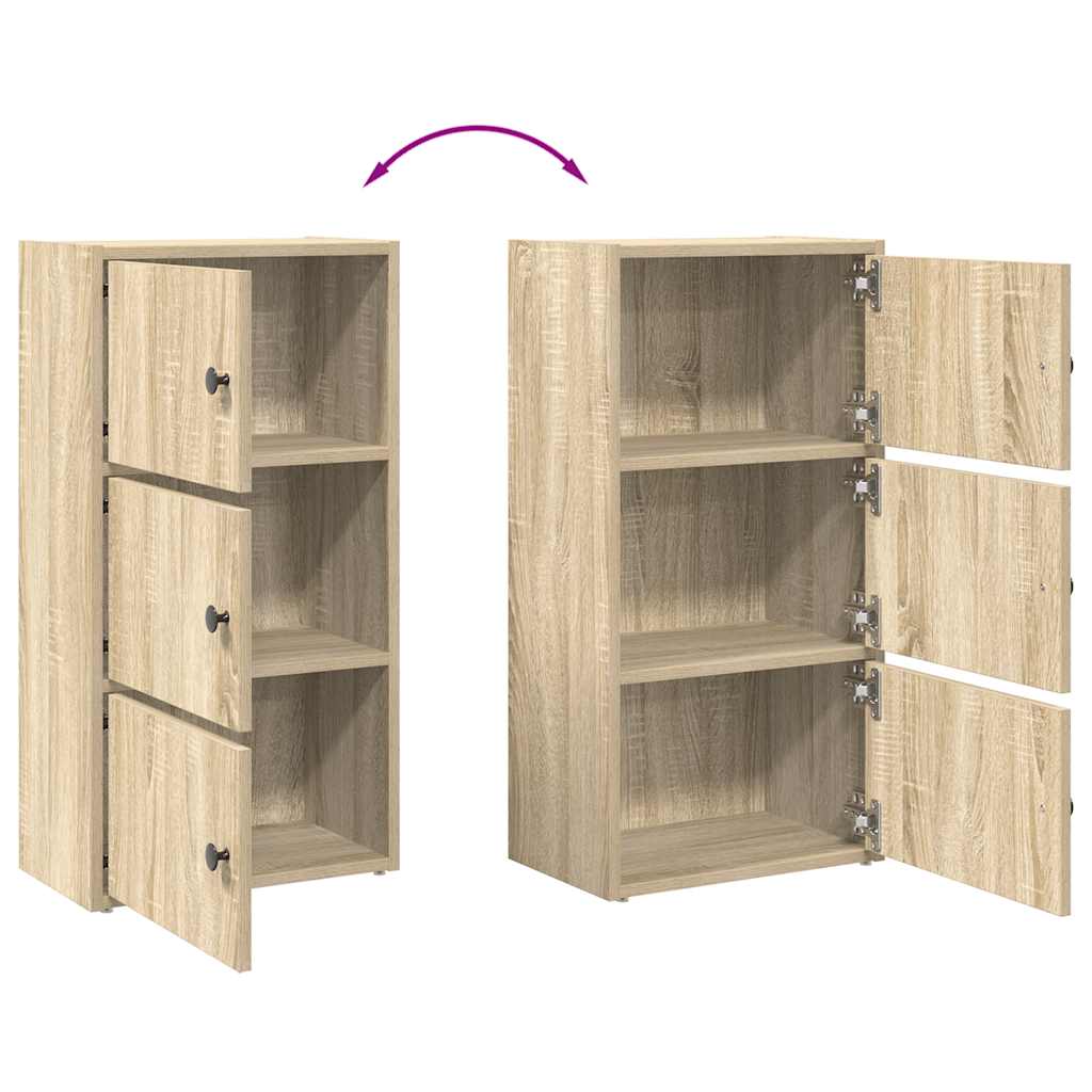 Libreria Rovere Sonoma 40x24x77 cm in Legno Multistrato
