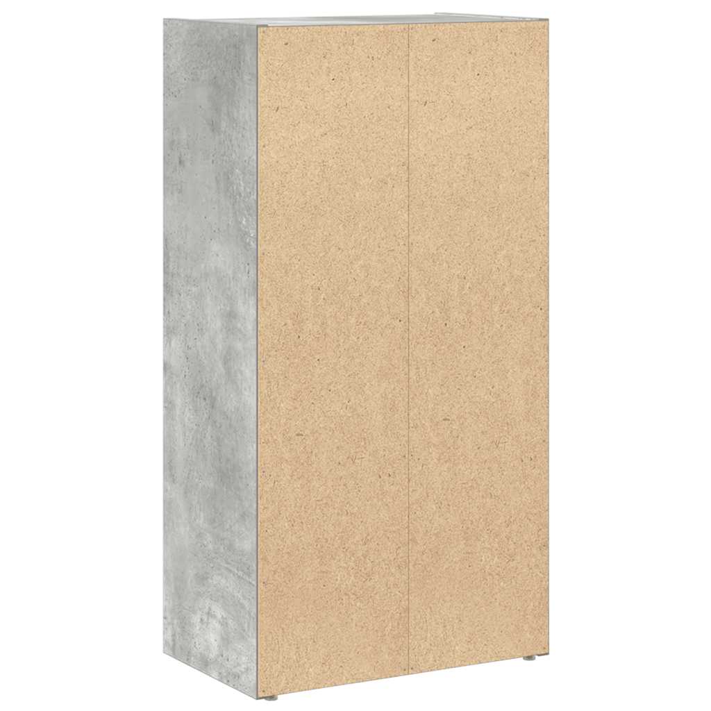 Libreria Grigio Cemento 40x24x77 cm in Legno Multistrato