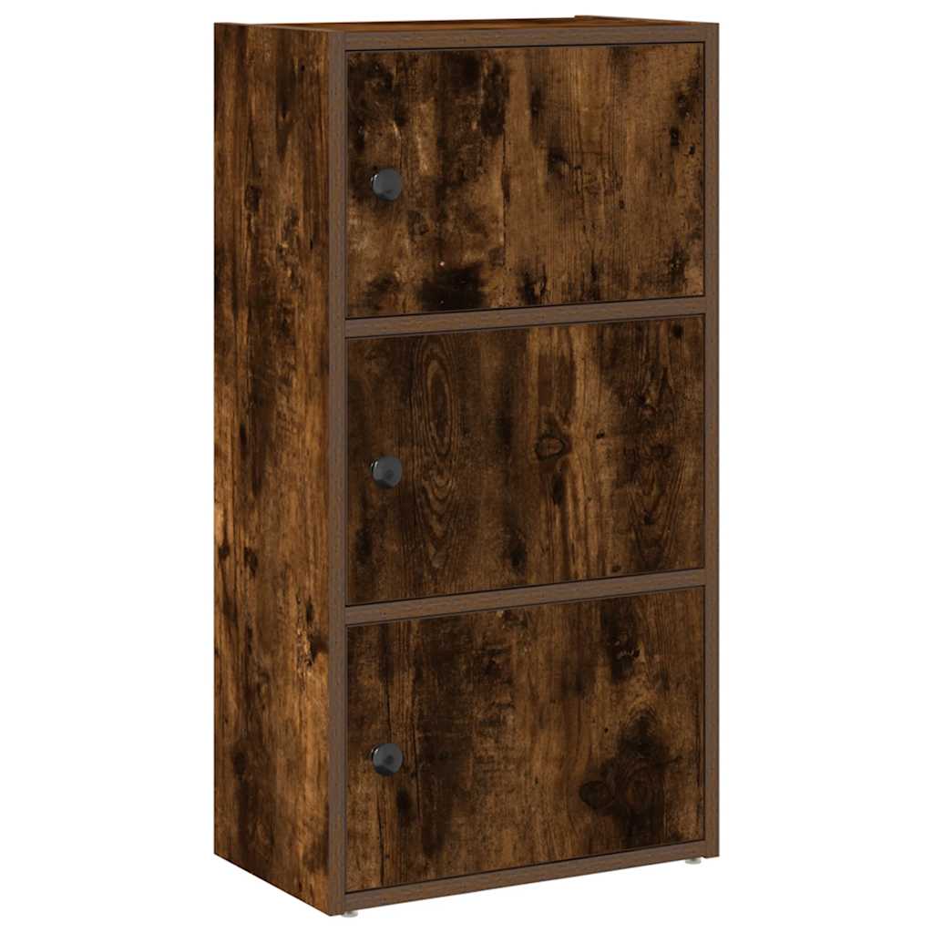 Libreria Rovere Fumo 40x24x77 cm in Legno Multistrato