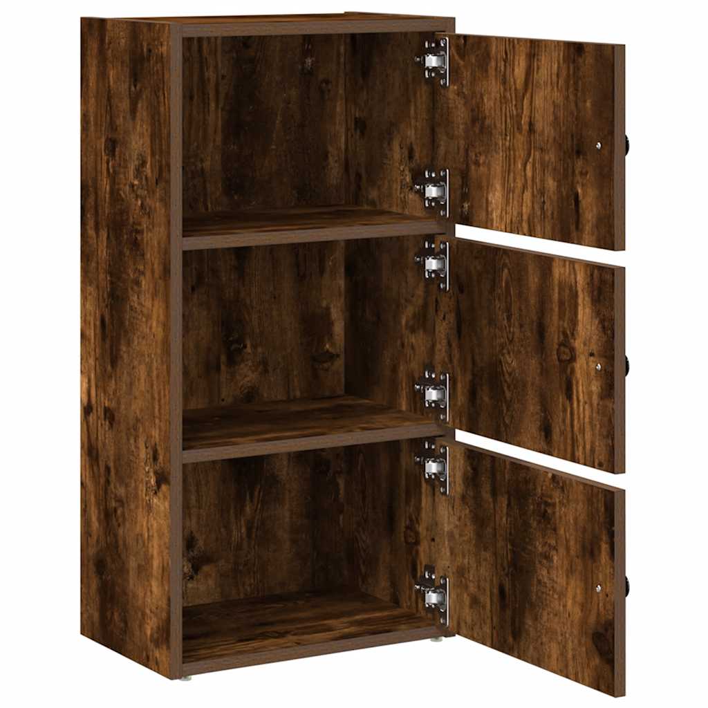 Libreria Rovere Fumo 40x24x77 cm in Legno Multistrato