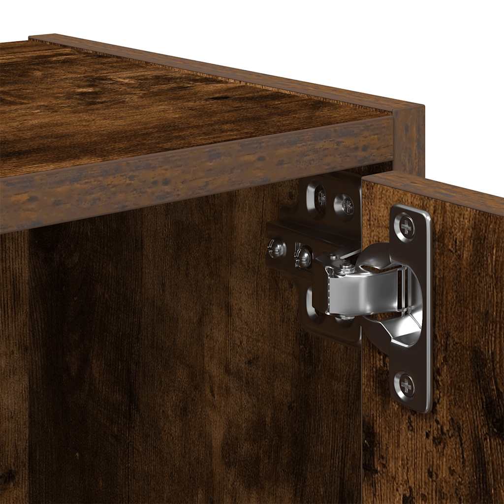 Libreria Rovere Fumo 40x24x77 cm in Legno Multistrato