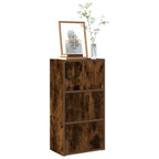 Libreria Rovere Fumo 40x24x77 cm in Legno Multistrato