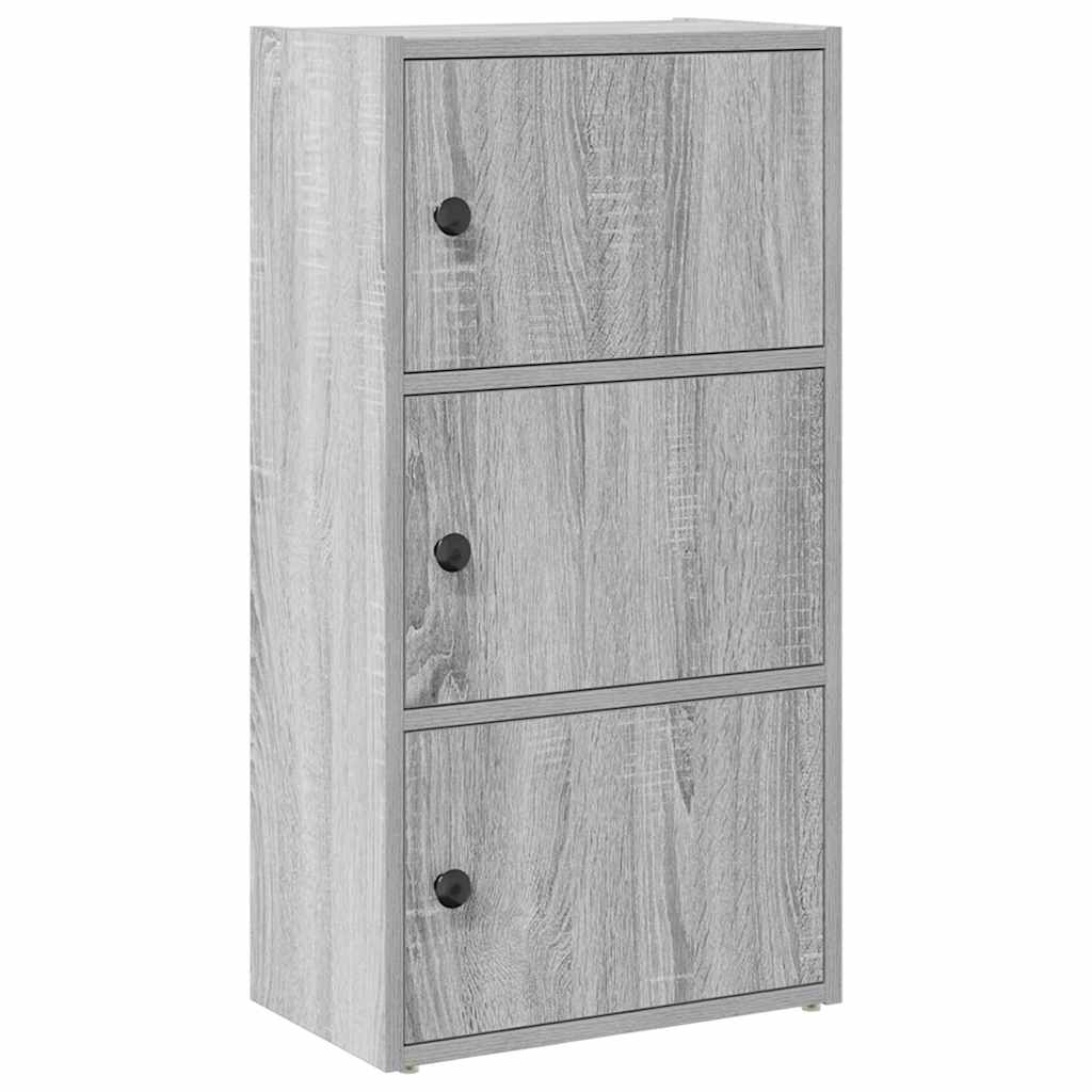 Libreria Grigio Sonoma 40x24x77 cm in Legno Multistrato