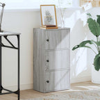 Libreria Grigio Sonoma 40x24x77 cm in Legno Multistrato