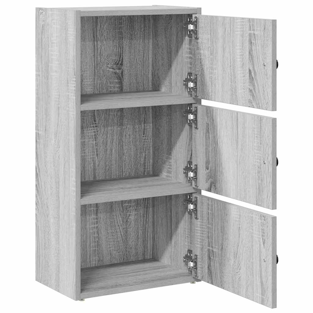 Libreria Grigio Sonoma 40x24x77 cm in Legno Multistrato