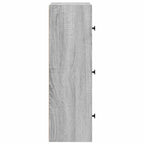 Libreria Grigio Sonoma 40x24x77 cm in Legno Multistrato
