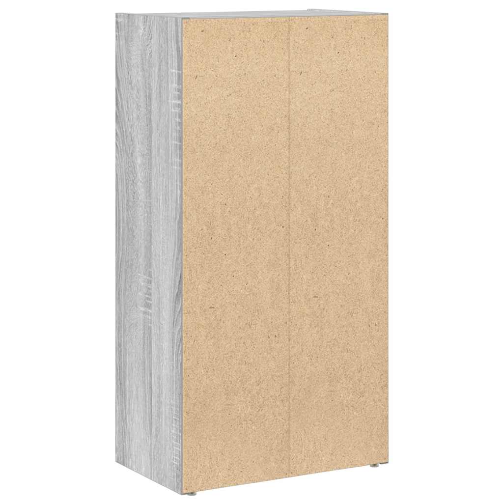 Libreria Grigio Sonoma 40x24x77 cm in Legno Multistrato