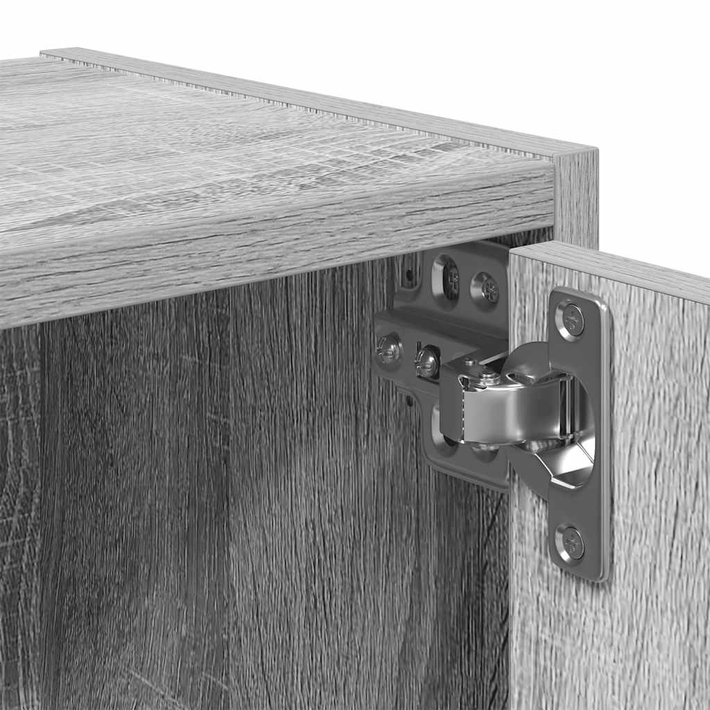 Libreria Grigio Sonoma 40x24x77 cm in Legno Multistrato