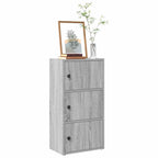 Libreria Grigio Sonoma 40x24x77 cm in Legno Multistrato