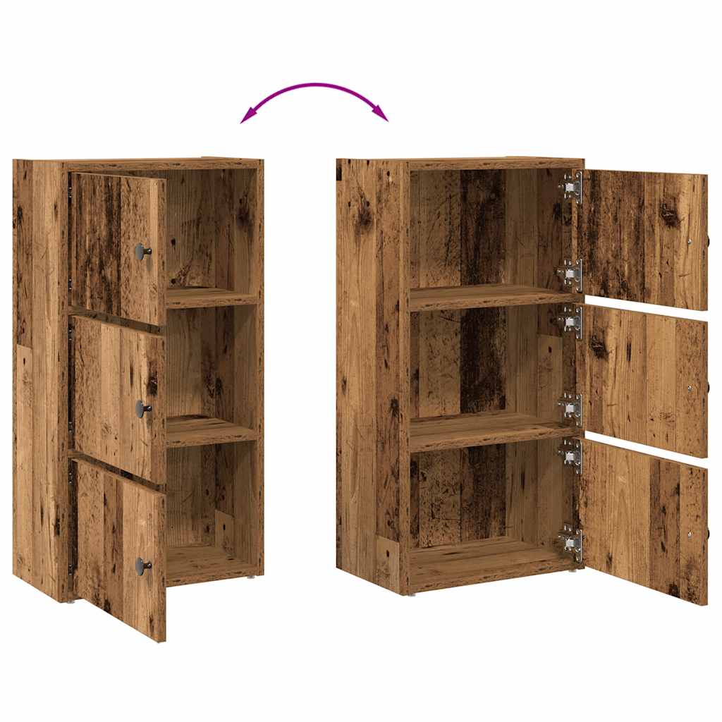 Libreria Legno Vecchio 40x24x77 cm in Truciolato