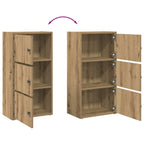 Libreria Rovere Artigianale 40x24x77 cm in Legno Multistrato