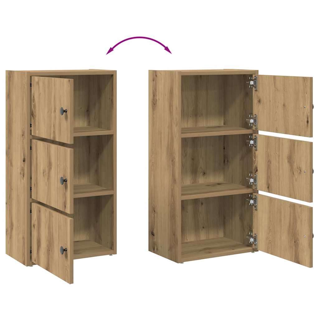 Libreria Rovere Artigianale 40x24x77 cm in Legno Multistrato