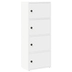 Libreria Bianca 40x24x102 cm in Legno Multistrato