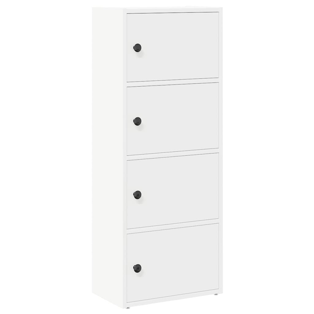 Libreria Bianca 40x24x102 cm in Legno Multistrato