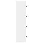 Libreria Bianca 40x24x102 cm in Legno Multistrato