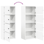 Libreria Bianca 40x24x102 cm in Legno Multistrato