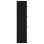 Libreria Rovere Nero 40x24x102 cm in Legno Multistrato