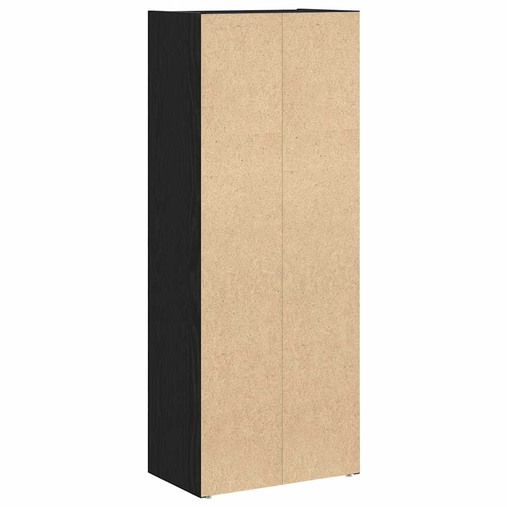 Libreria Rovere Nero 40x24x102 cm in Legno Multistrato