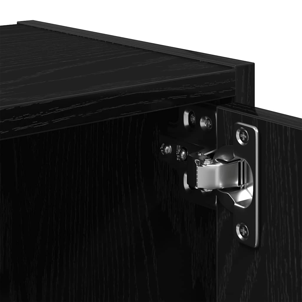 Libreria Rovere Nero 40x24x102 cm in Legno Multistrato