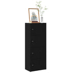 Libreria Rovere Nero 40x24x102 cm in Legno Multistrato