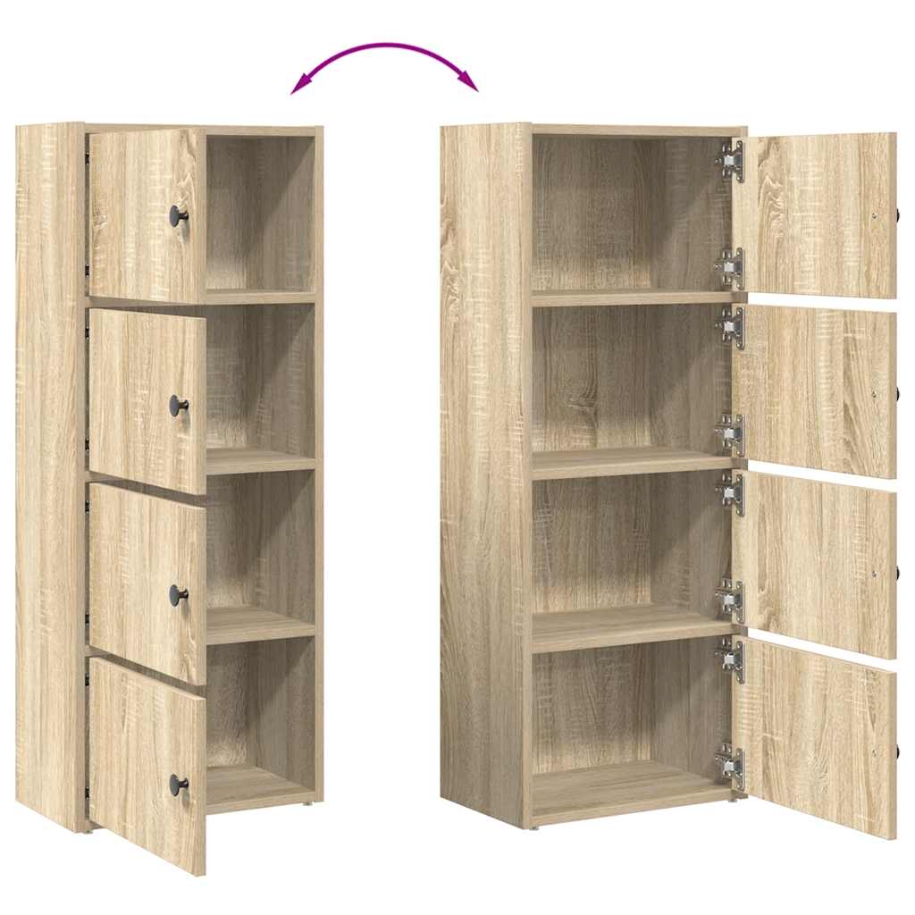 Libreria Rovere Sonoma 40x24x102 cm in Legno Multistrato
