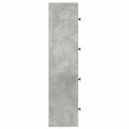 Libreria Grigio Cemento 40x24x102 cm in Legno Multistrato