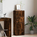 Libreria Rovere Fumo 40x24x102 cm in Legno Multistrato