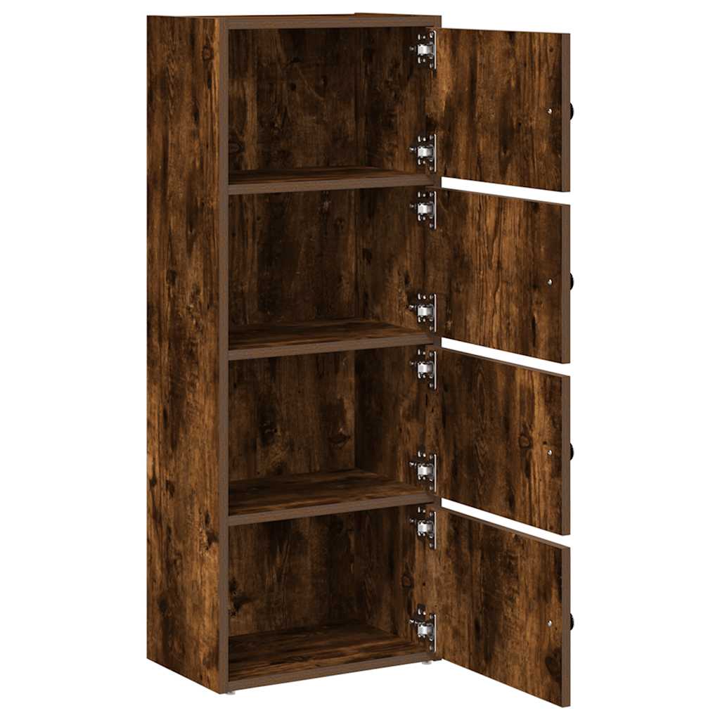 Libreria Rovere Fumo 40x24x102 cm in Legno Multistrato