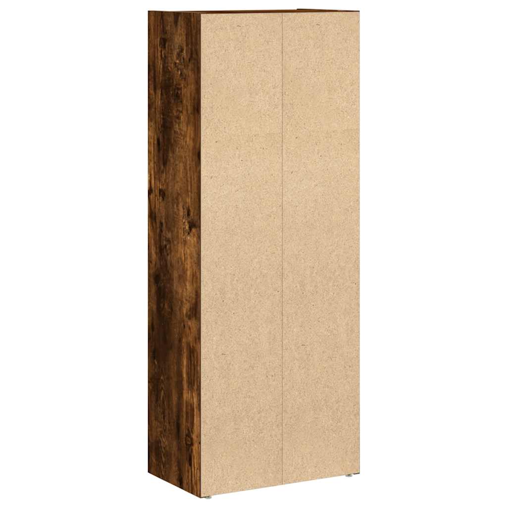 Libreria Rovere Fumo 40x24x102 cm in Legno Multistrato