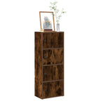 Libreria Rovere Fumo 40x24x102 cm in Legno Multistrato