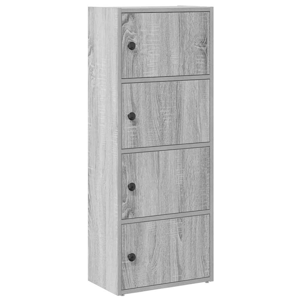 Libreria Grigio Sonoma 40x24x102 cm in Legno Multistrato