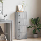 Libreria Grigio Sonoma 40x24x102 cm in Legno Multistrato