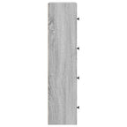Libreria Grigio Sonoma 40x24x102 cm in Legno Multistrato