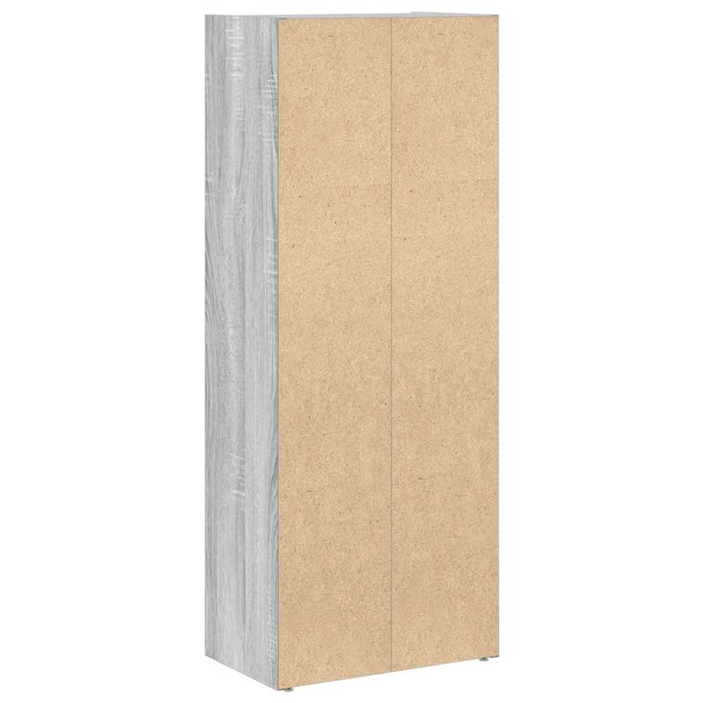 Libreria Grigio Sonoma 40x24x102 cm in Legno Multistrato
