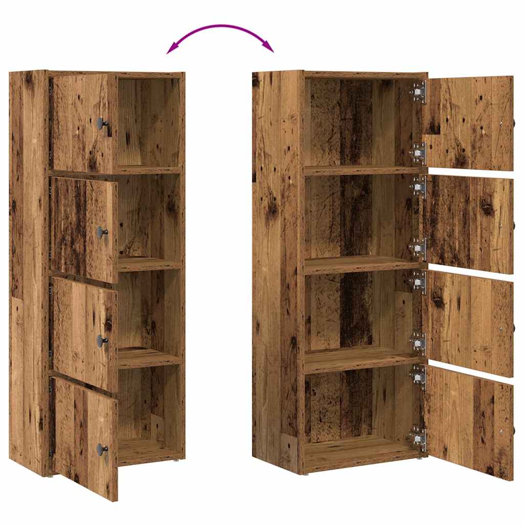Libreria Legno Vecchio 40x24x102 cm in Legno Multistrato