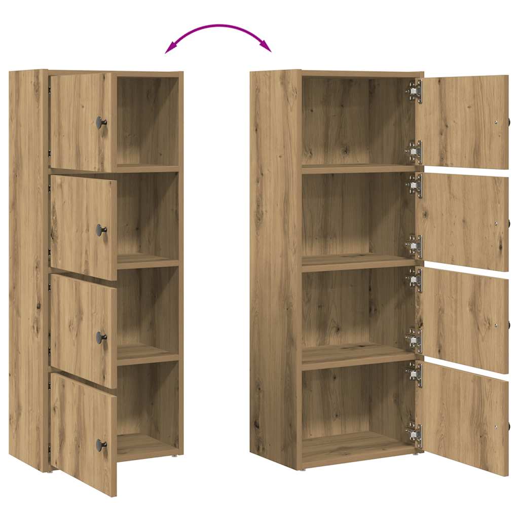 Libreria Rovere Artigianale 40x24x102 cm in Legno Multistrato