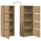 Libreria Rovere Artigianale 40x24x102 cm in Legno Multistrato