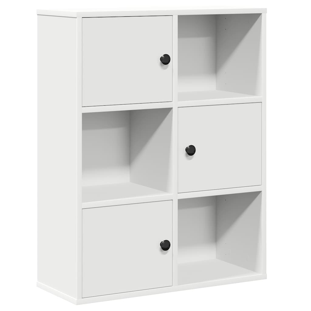 Libreria Bianca 60x24x76,5 cm in Legno Multistrato