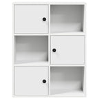 Libreria Bianca 60x24x76,5 cm in Legno Multistrato