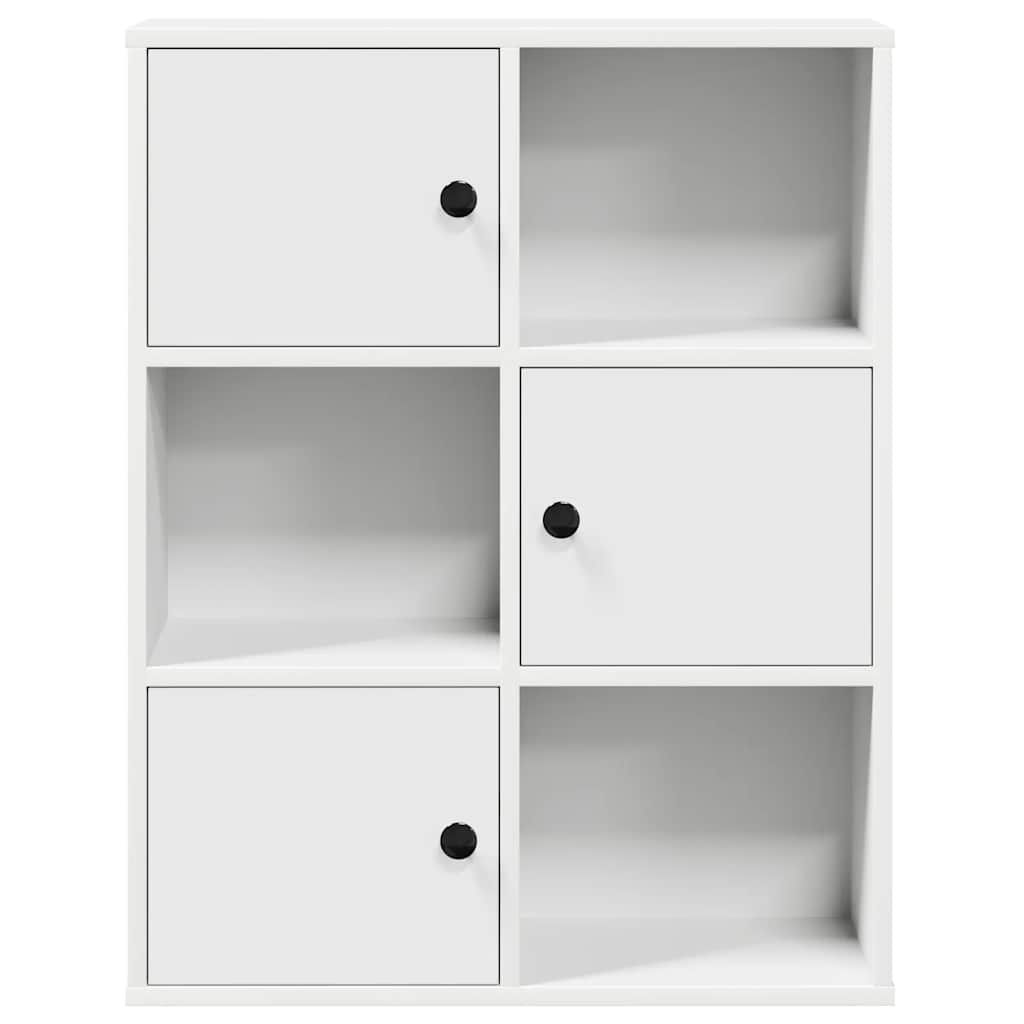 Libreria Bianca 60x24x76,5 cm in Legno Multistrato