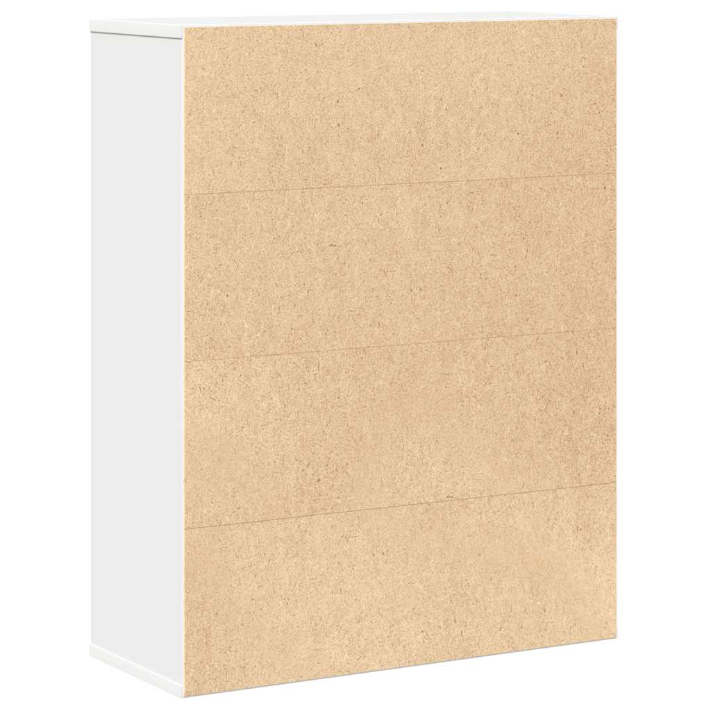 Libreria Bianca 60x24x76,5 cm in Legno Multistrato