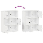 Libreria Bianca 60x24x76,5 cm in Legno Multistrato