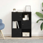 Libreria Rovere Nero 60x24x76,5 cm in Legno Multistrato