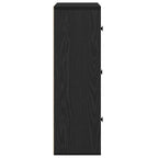 Libreria Rovere Nero 60x24x76,5 cm in Legno Multistrato