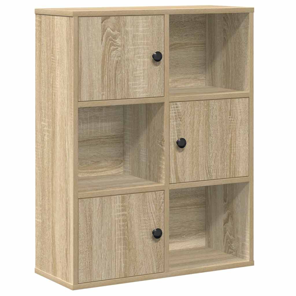 Libreria Rovere Sonoma 60x24x76,5 cm in Legno Multistrato