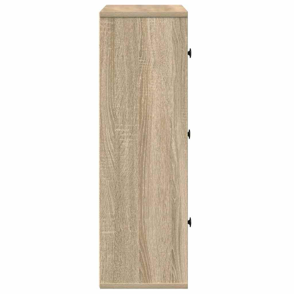 Libreria Rovere Sonoma 60x24x76,5 cm in Legno Multistrato